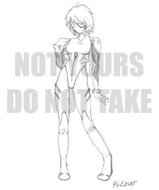 Full body sketch with complex pose and complex design Would be priced at $30